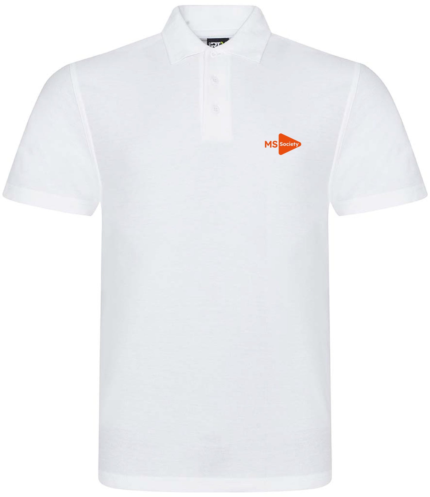 MS Society White Polo Shirt